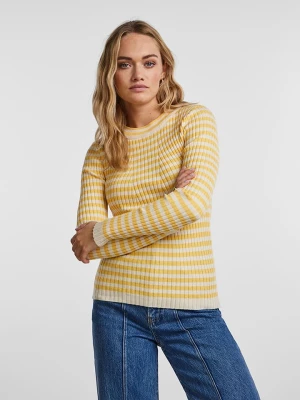 Pieces Sweter w kolorze żółtym rozmiar: L
