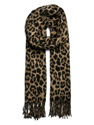 Pieces Szal w kolorze jasnobrązowym rozmiar: onesize