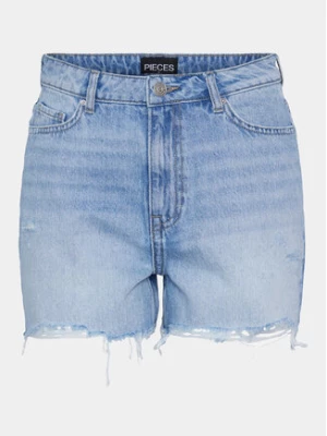 Pieces Szorty jeansowe Summer 17146747 Niebieski Regular Fit