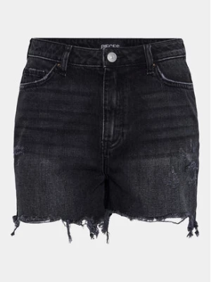 Pieces Szorty jeansowe Summer 17146748 Czarny Regular Fit