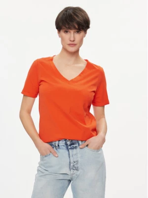Pieces T-Shirt 17120455 Pomarańczowy Regular Fit