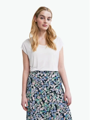 Pieces T-Shirt Billo 17078732 Biały Loose Fit