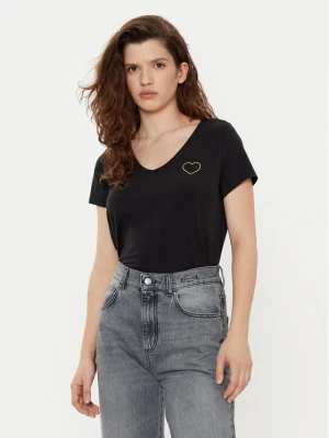Pieces T-Shirt New Billy 17102921 Czarny Regular Fit