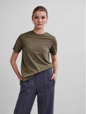 Pieces T-Shirt Ria 17086970 Zielony Regular Fit