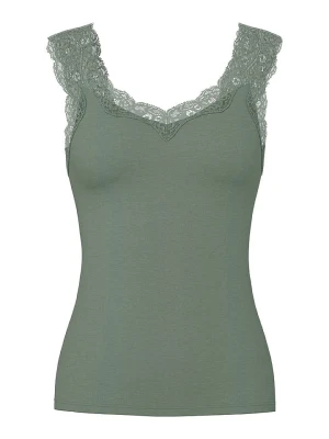 Pieces Top "Barbera" w kolorze zielonym rozmiar: XS