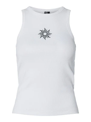 Pieces Top "May" w kolorze białym rozmiar: M