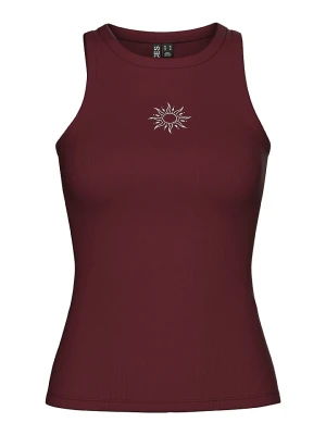 Pieces Top "May" w kolorze brązowym rozmiar: XL