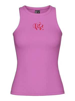 Pieces Top "May" w kolorze fioletowym rozmiar: M