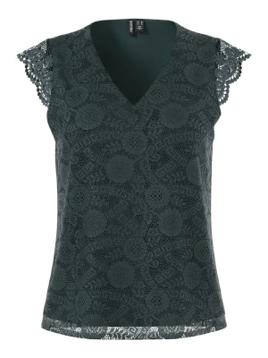 Pieces Top "Pcolline" w kolorze ciemnozielonym rozmiar: XS