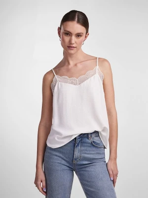 Pieces Top "Pctiffany" w kolorze białym rozmiar: XS