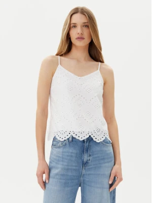 Pieces Top Vilde 17156563 Biały Regular Fit