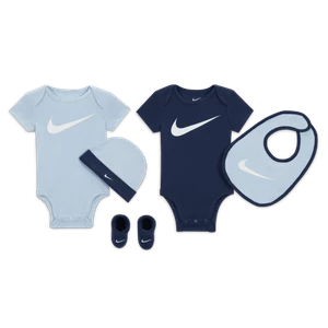 Pięcioczęściowy zestaw prezentowy dla niemowląt Nike 5-Piece Gift Set - Niebieski