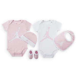Pięcioczęściowy zestaw z body dla niemowląt Jordan 5-Piece Core Gift Set - Różowy