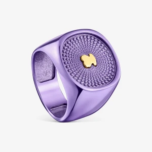 Pieczęć Oursin Ze Srebra W Kolorze Fiołkowo-Różowym - Tous