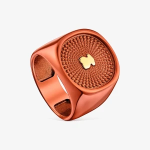 Pieczęć Oursin Ze Srebra W Kolorze Pomarańczowym - Tous