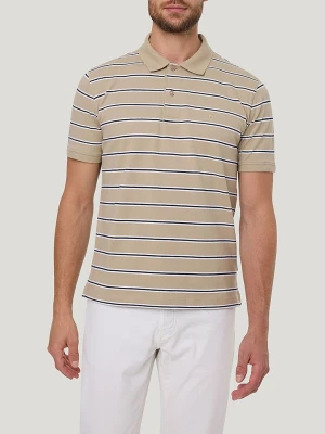 Pierre Cardin Koszulka polo w kolorze beżowo-czarnym rozmiar: 3XL