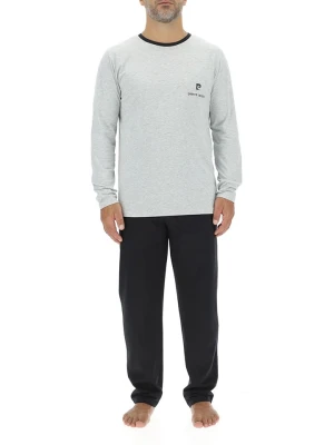 Pierre Cardin Piżama w kolorze szaro-czarnym rozmiar: M
