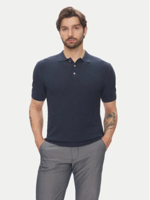 Pierre Cardin Polo C5 51314.5094 Granatowy Slim Fit