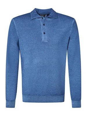 Pierre Cardin Wełniany sweter w kolorze niebieskim rozmiar: L