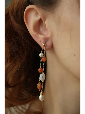 Pierres delicates Kolczyki w kolorze białym z perłami rozmiar: onesize