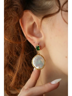 Pierres delicates Kolczyki w kolorze białym z perłami rozmiar: onesize