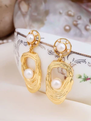 Pierres delicates Kolczyki z perłami w kolorze białym rozmiar: onesize