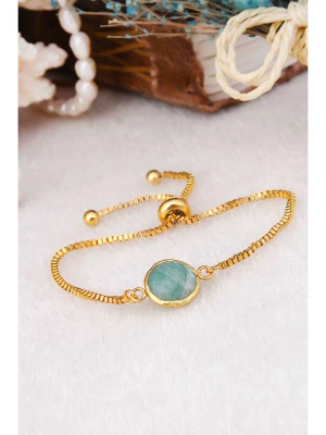 Pierres delicates Pozłacana bransoletka z amazonitem rozmiar: onesize