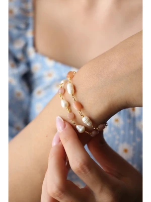 Pierres delicates Pozłacana bransoletka z kamieniami słonecznymi rozmiar: onesize