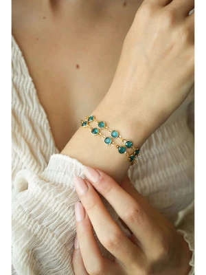 Pierres delicates Pozłacana bransoletka z kryształami rozmiar: onesize