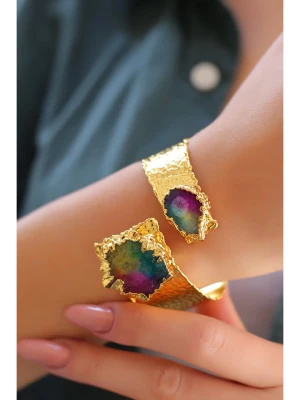 Pierres delicates Pozłacana bransoletka z kwarcem rozmiar: onesize