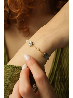 Pierres delicates Pozłacana bransoletka z labradorytami rozmiar: onesize