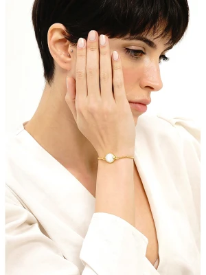 Pierres delicates Pozłacana bransoletka z masą perłową rozmiar: onesize