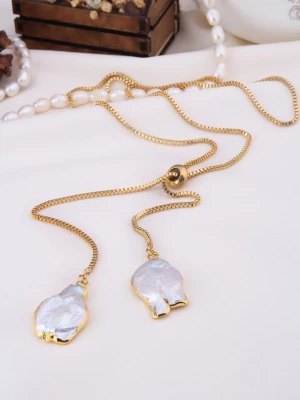 Pierres delicates Pozłacany naszyjnik z zawieszką - dł. 50 cm rozmiar: onesize