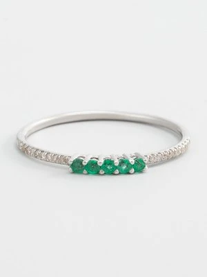 Pierścionek ATELIER DU DIAMANT zielony