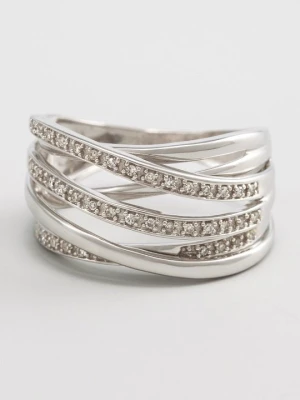 Pierścionek ATELIER DU DIAMANT srebrny