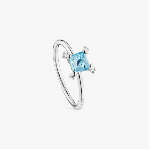 Pierścionek Color Pills Ze Srebra Z Topazem - Tous