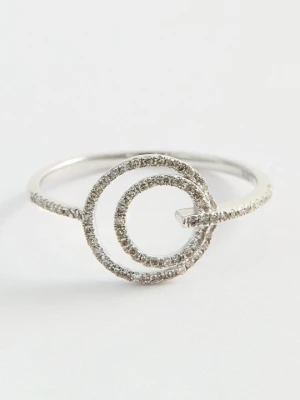 Pierścionek Diamant Exquis srebrny