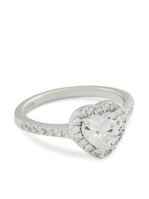 Pierścionek ICED STUFF Heart Gem Białe złoto