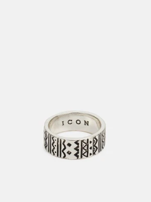 Pierścionek Icon Brand srebrny