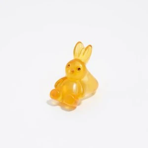 Pierścionek królik żywica efekt matu BIMBA Y LOLA