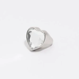 Pierścionek kryształek serce srebrny BIMBA Y LOLA