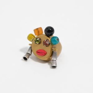 Pierścionek maska szkiełka wielobarwne BIMBA Y LOLA