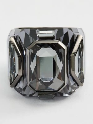 Pierścionek Swarovski szary