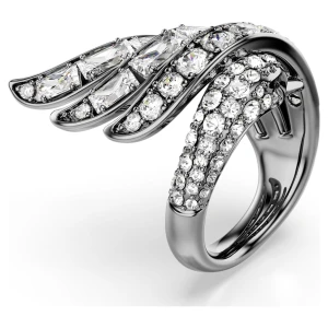 Pierścionek The Vienna Collection, Łabędź, Biały, Powłoka z rutenu Swarovski