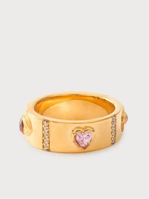 Pierścionek Thomas Sabo różowy