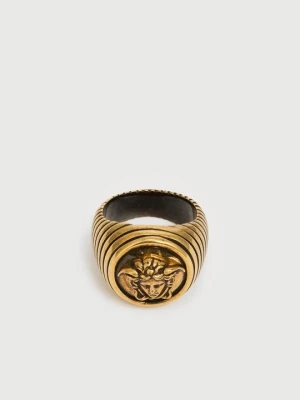Pierścionek Versace złoty