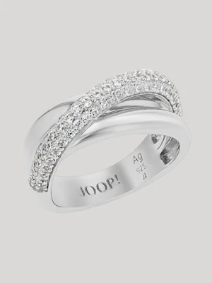 Pierścionek w srebrnym kolorze Joop
