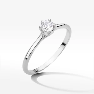 Pierścionek z białego złota z diamentami Filipowicz