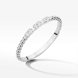 Pierścionek z białego złota z diamentami Filipowicz