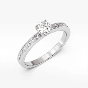 Pierścionek z białego złota z diamentami Filipowicz